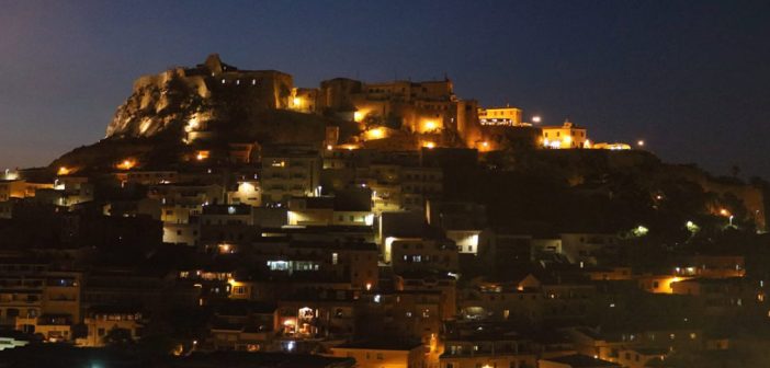 Castelsardo - centro storico in notturna