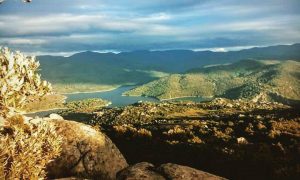 Panorama naturalistico di Gavoi con Lago di Gusana