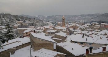 Panorama invernale di Ovodda